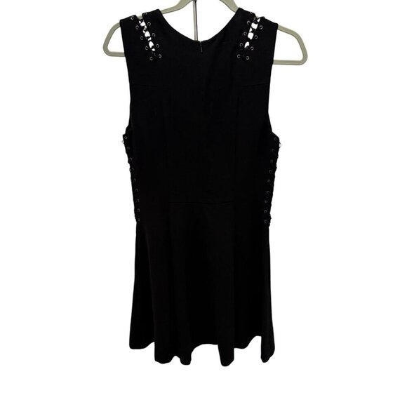 Rag & Bone Black Lace-Up Detail Sleeveless Dress Size 6 - Picture 4 of 6